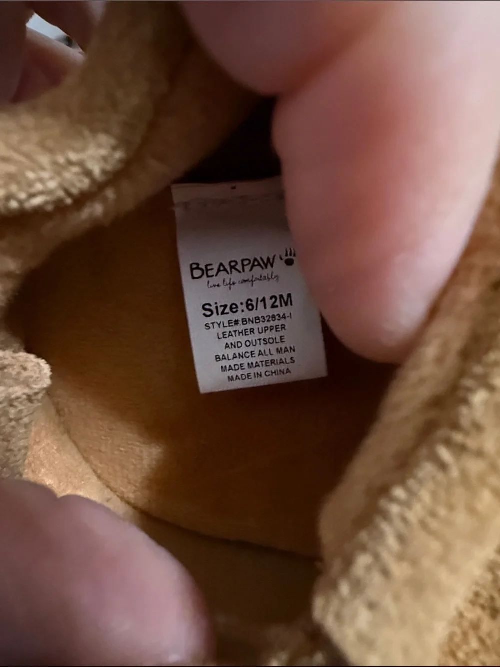 BearPaw soft suede